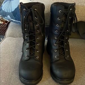 Element Black Combat Boots with Rugged Design